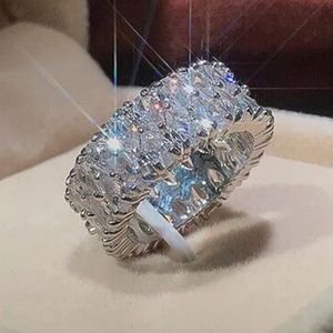 New Sterling Silver Diamonds Ring